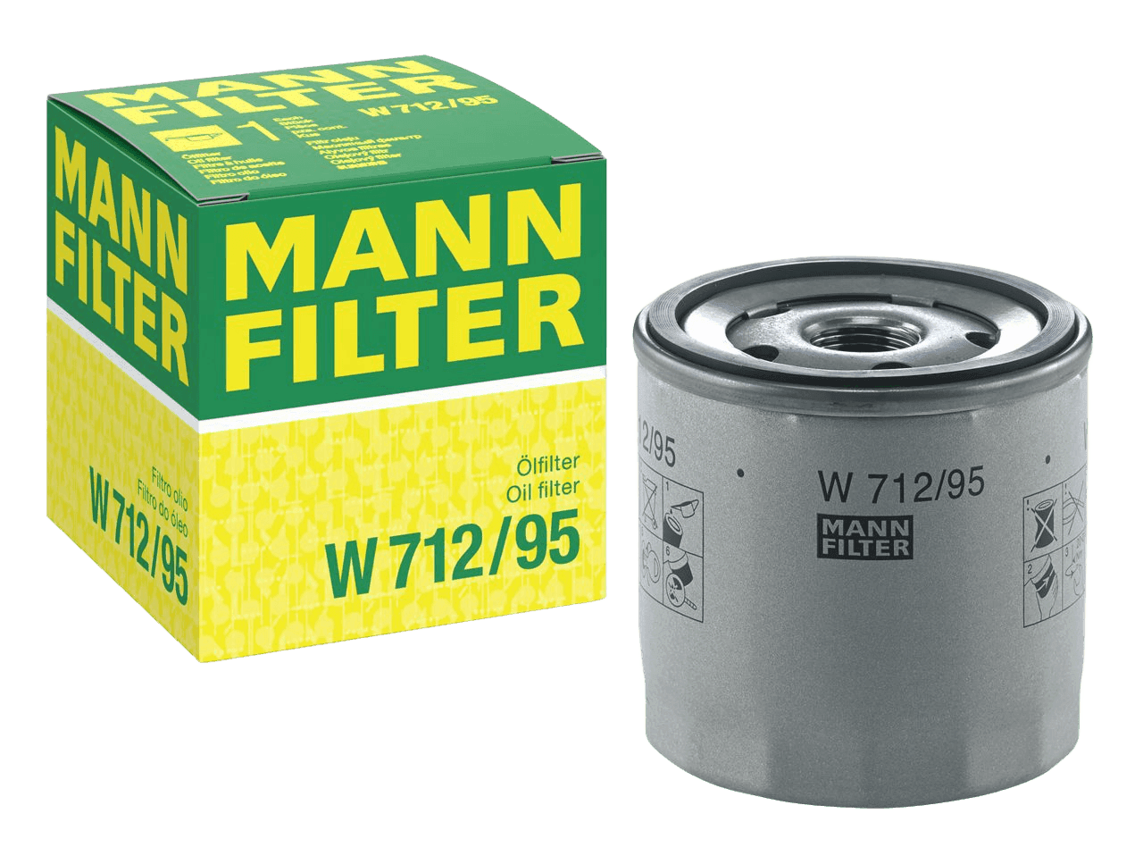 فلتر زيت MANN W712